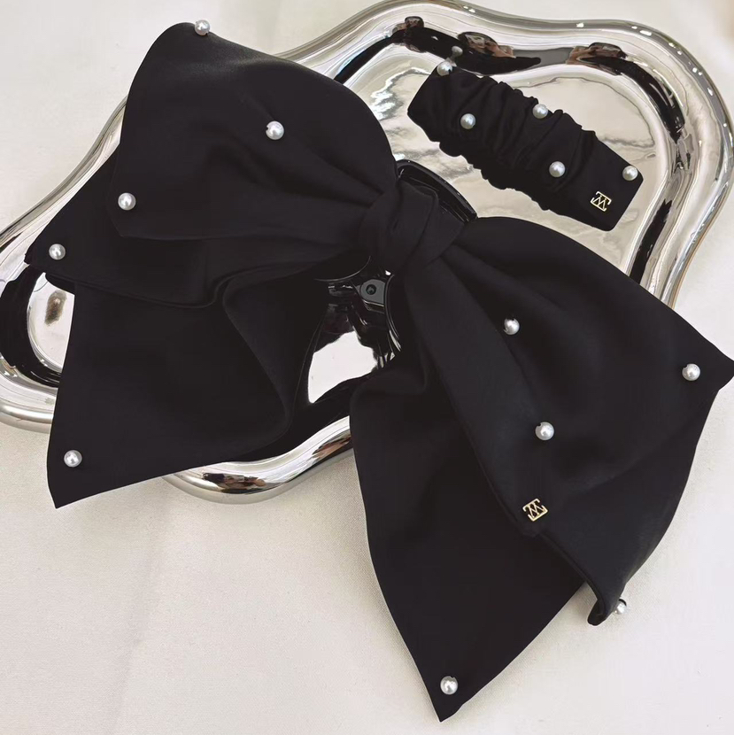 甄珠贝 天然珍珠发夹/发箍/抓夹 展馆新品特供渠道货 全手工钉珠，质感满满