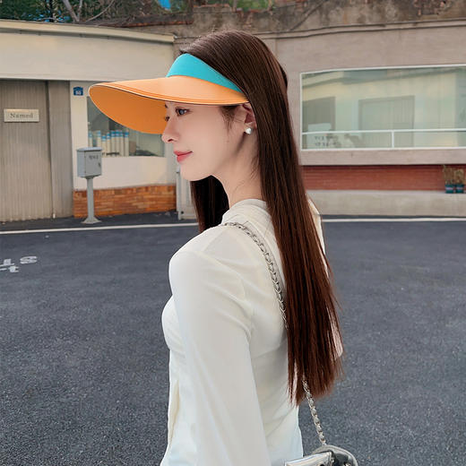 【YW】无忧购韩版空顶太阳帽网红款瘦脸无痕防晒帽XMZ549（截单后3-5天发货) 商品图10