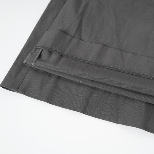 “优雅格雷”莱赛尔麻混纺褶皱简约宽松直筒休闲裤 431KS295 商品图4