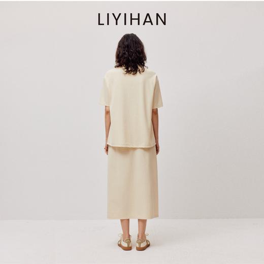 LIYIHAN序章  高密抗皱棉印花针织半裙直筒休闲半身裙百搭高级 商品图3