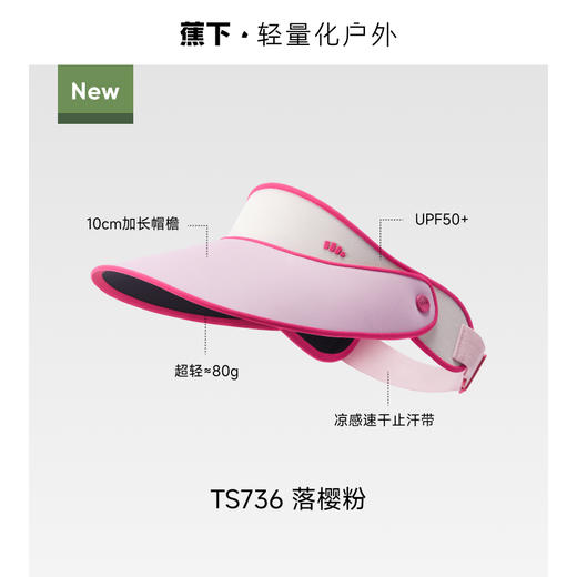 【25年新品】蕉下儿童轻薄天际防晒帽TS736 商品图3