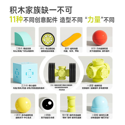 【儿童玩具 | 酷彼伴磁力玩具合集】材质坚固耐摔，多角度可磁吸，智慧创意玩法，全面激活想象力，简单玩转大创意，增加亲子互动性，包装精美有品质，手提便携，给孩子一份有意义的礼物 商品图1