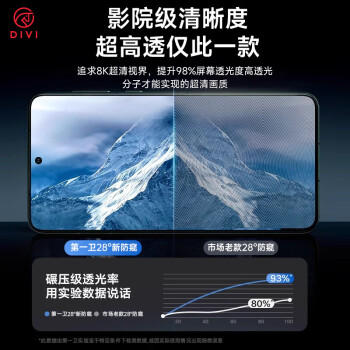 第一卫DIVI【一盖秒贴】适用华为mate60pro防窥手机膜全胶60pro+/RS非凡大师微晶防指纹非钢化膜防摔无尘仓 商品图8
