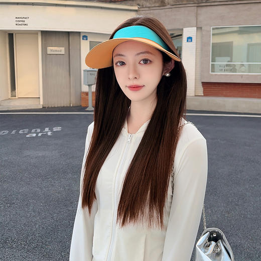 【YW】无忧购韩版空顶太阳帽网红款瘦脸无痕防晒帽XMZ549（截单后3-5天发货) 商品图7