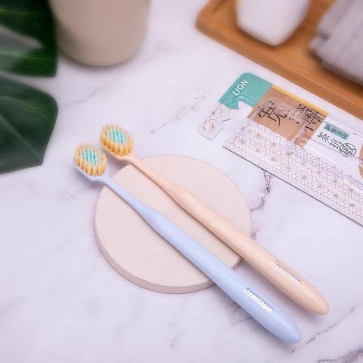 狮王细齿洁宽薄茶抗敏牙刷两支装 商品图2