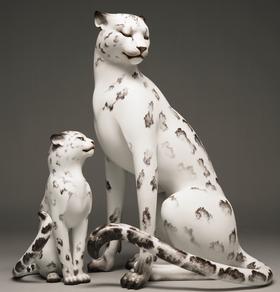 赵凯《缘》铜雕塑