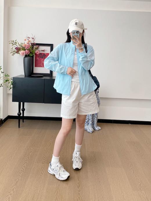 点此购买 lulu露露春夏季女士户外沙漏腰立领收腰防晒夹克 zc 319263 商品图5