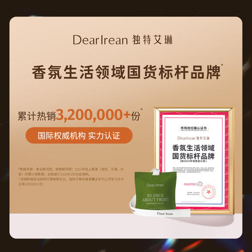 【现货速发】DearIrean 独特艾琳车载香薰香水高级出风口装饰摆件小香风车载香包汽车香氛饰品 13g 商品图1