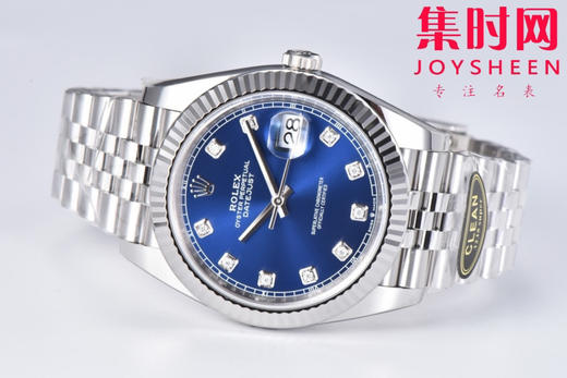 C厂劳力士日志型41mm 蓝盘钻面 3235机 五珠链 904L钢 男士腕表 商品图4