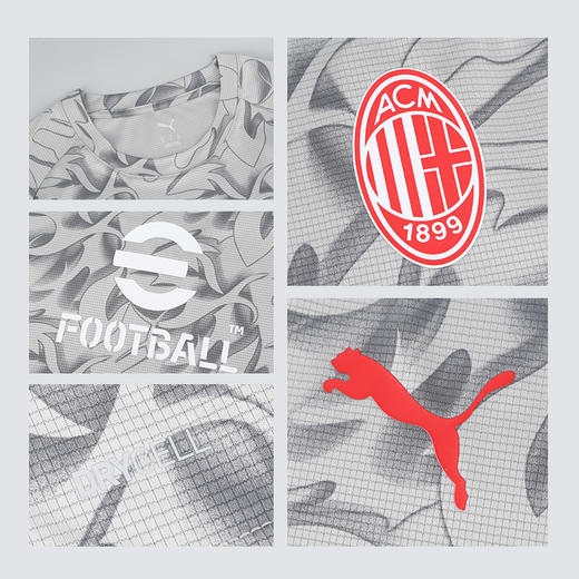 小李子PUMA彪马AC米兰赛前热身短袖运动训练服成人男782388 13 商品图3