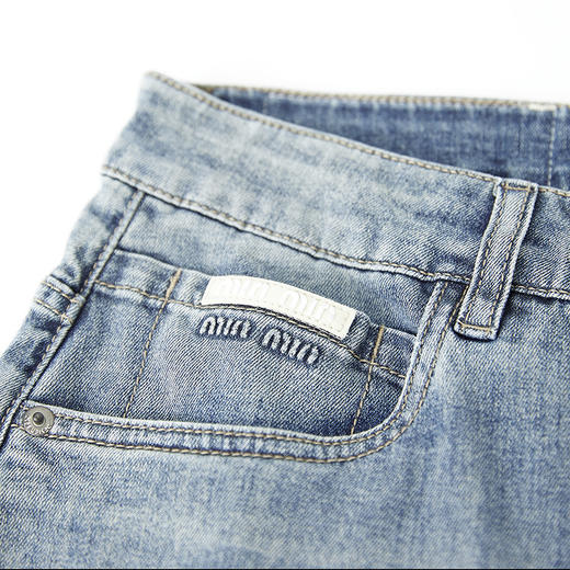 【新品上新】HX 夏季水洗牛仔合体五分裤S207522063101 商品图4