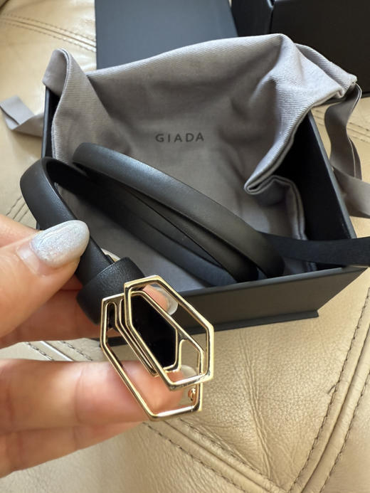 521-5 高端货 GIA意式 极简利落 宝石扣头 细窄款 皮带/ 女士腰带 商品图12