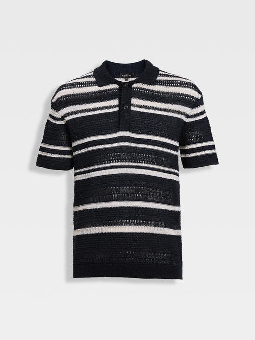 callisto桑葚蓝设计师款提花T恤 商品图0