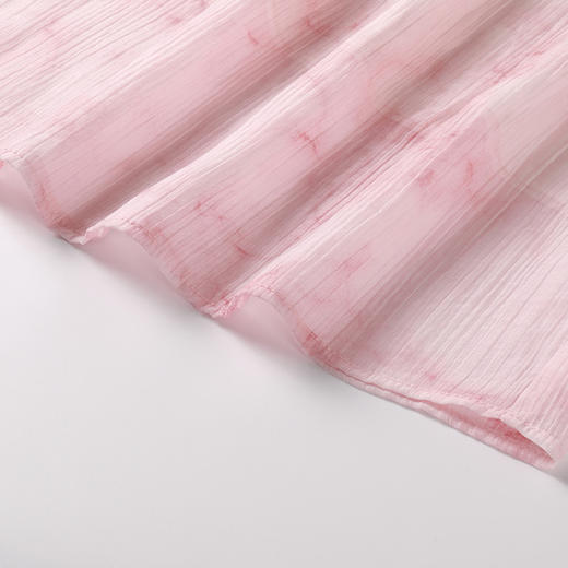 奢姿大码女装2025夏季减龄清冷遮肉印花连衣裙胖妹妹方领时尚裙子9952858209 商品图4