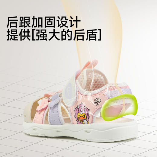 bduck小黄鸭童鞋夏季儿童凉鞋23-30 B2686821 商品图4
