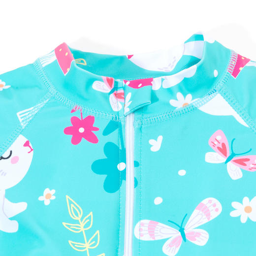 贝贝怡夏季新款女童连体泳衣套装ZB5DP023 商品图2