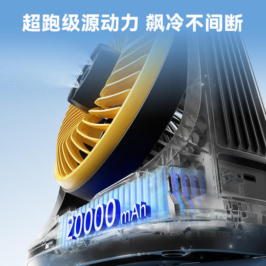【冰雾快速降温 高风力续航20h 赠7L大水箱】卡蛙便携式喷雾风扇 商品图1