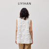 LIYIHAN清月鹊  高密长绒棉设计感多口袋廓形上衣立体层次感 商品缩略图3
