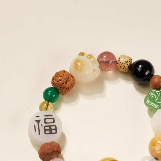 【十八籽儿童款】敦煌福泽祈福十八籽菩提手串 多宝佛珠儿童手串18籽念珠 商品图2