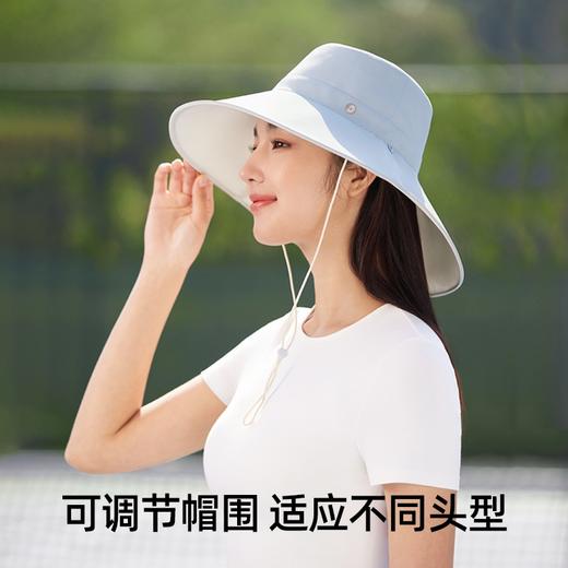 【前短后长 全面防晒 凉感透气 易收纳】小野和子 大檐双面防晒帽 商品图4