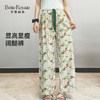 皇家丽美夏季透气两个高品质宽松垂感阔腿裤印花女裤百搭休闲XZ3701 商品缩略图0