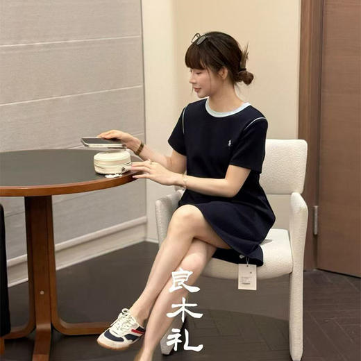 【部分现货】良木礼拼色保罗裙（25070） 商品图0