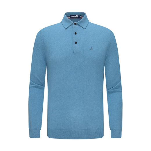 纳维凯尔Navigare意大利小帆船春季新款羊绒衫男翻领毛衣打底衫长袖针织衫 1137020011 商品图2