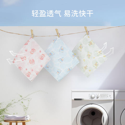 【2025年春夏新品】i-baby泡泡玛特四层纱布抑菌小方巾 商品图4
