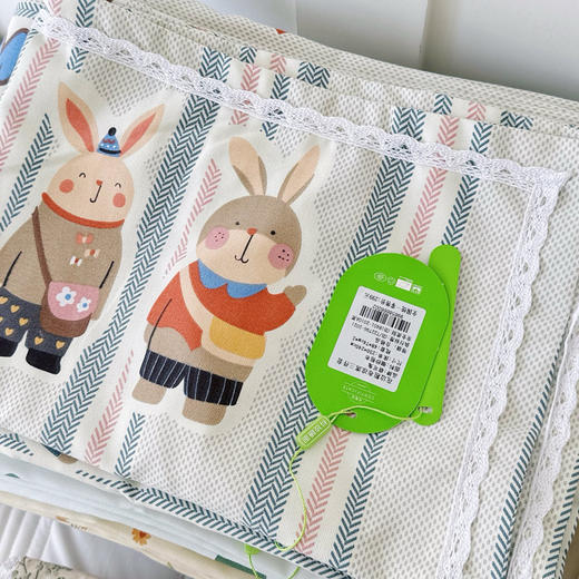 【59.9带走！】细纱粗布软凉席(花边款）老粗布三件套 商品图5