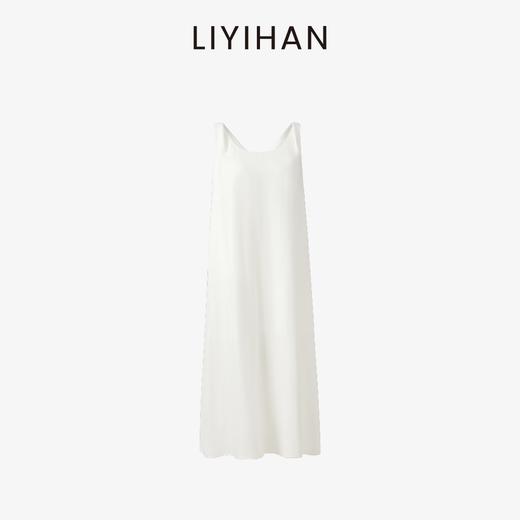 LIYIHAN亘云麻  度假神器亚麻背心连衣裙女圆领设计感裙子简约 商品图4