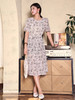 女士印花真丝连衣裙 商品缩略图2