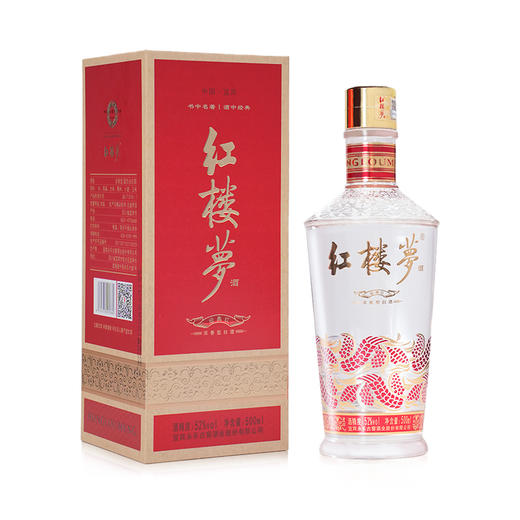 红楼梦·经典红 宜宾52度浓香型白酒500ml 商品图0