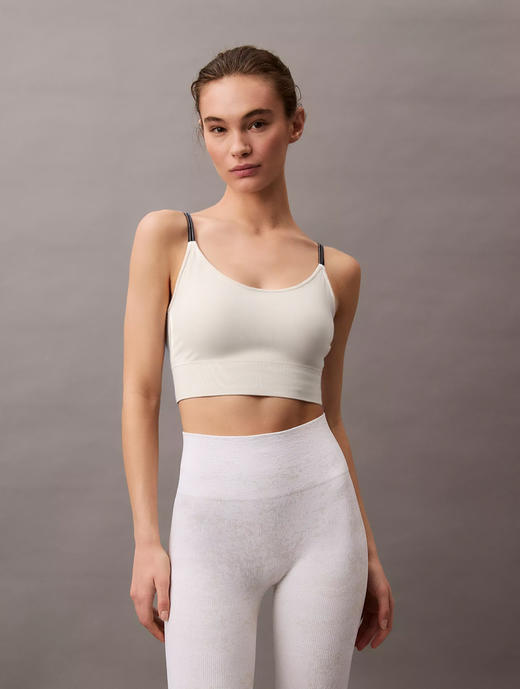 官网590！可调节肩带瑜伽健身运动文胸 高弹防震一体式固定杯内衣吊带背心女可外穿 商品图6