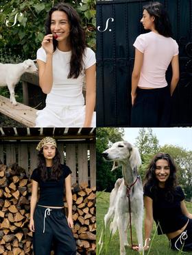 shyshystill/shy202502022/舒适棉质大弹力多件留基础款棉质短袖T恤