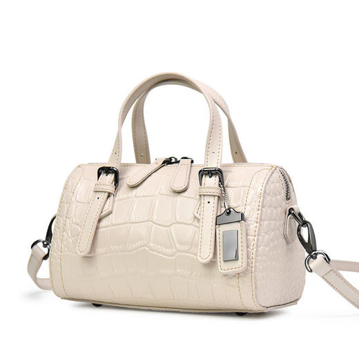 【预售3天】鳄鱼纹2025新款小包斜挎枕头包手提女包波士顿包9916-D 商品图3