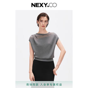 渠道货！2025年夏季新款圆领无袖法式气质针织衫上衣女高级感！