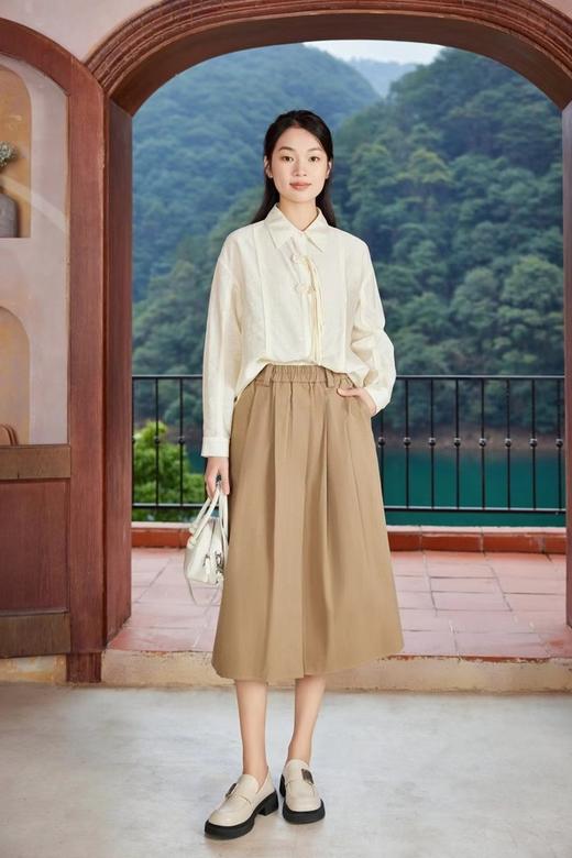 ANSUABEL 新中式暗纹提花盘扣上衣 20146 商品图0