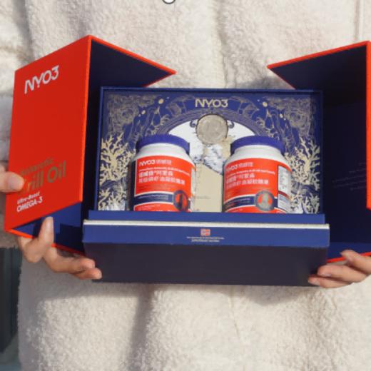 【磷虾油双11买3瓶赠40粒 仰和仰妈同款】NYO3诺威佳阿蒙森磷虾油凝胶糖果60粒 商品图6