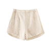 「K」洛诗琳43504气质亚麻短裤2025夏季新款高腰显瘦休闲短裤0352 商品缩略图3