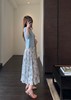夏日浪漫印花裙飘逸大裙摆褶皱高腰显瘦半裙 商品缩略图4