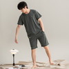 红览睡衣男款夏季纯棉短袖短裤新款套装男生家居服韩式夏款AL66011 商品缩略图6