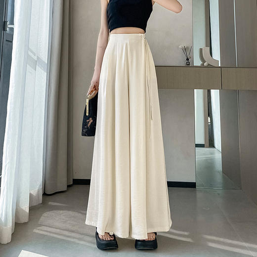 显瘦10斤❗️版型封神⚠️【高腰绑带百褶裙裤】⁧ 完美修饰下半身小缺点  ⁠梨形姐妹放心冲🔥‫ 商品图4