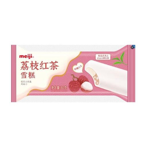 明治meiji 轻芝士奶盖风味荔枝红茶雪糕 80g/袋 商品图0