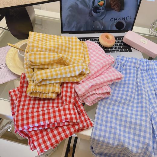 【一眼就爱上的格子裤29.9起/2条】亲子款80-180码儿童夏季韩版百搭长裤男女童休闲格子直筒长裤亲子款宽松透气聚 商品图6