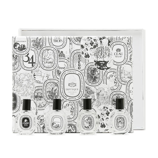 🧨春节不打烊🧨【全球购】Diptyque 蒂普提克 淡香水10ml*4 Q香礼盒四件套 檀道/杜桑/无花果/水中影 商品图8