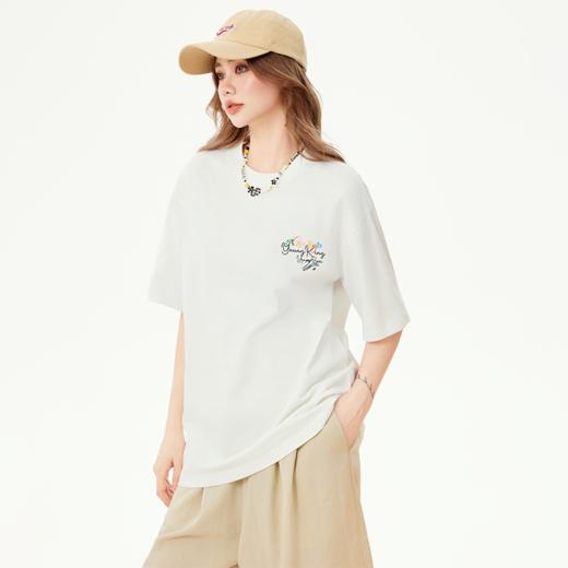 YKYB黄子韬短袖T恤签名T多彩情侣全棉趣味上衣Y52NDT002 商品图1