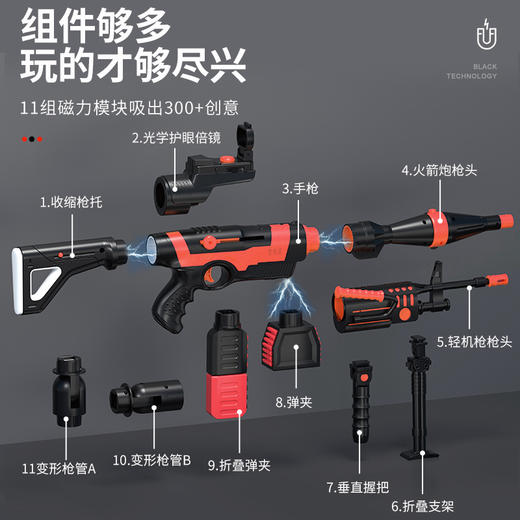 【儿童玩具 | 酷彼伴磁力玩具合集】材质坚固耐摔，多角度可磁吸，智慧创意玩法，全面激活想象力，简单玩转大创意，增加亲子互动性，包装精美有品质，手提便携，给孩子一份有意义的礼物 商品图6