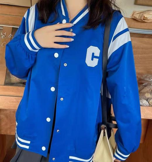 超值购【诗铭洛可】XC2304棒球衫C刺绣字母拼色外套A14-2 商品图2