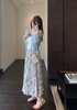 夏日浪漫印花裙飘逸大裙摆褶皱高腰显瘦半裙 商品缩略图5