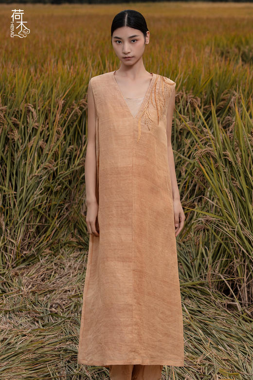 荷木HEMU丨稻谷高定·长马甲 商品图0